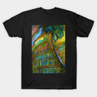 Landscape with A Palm Tree in A Sand Storm T-Shirt